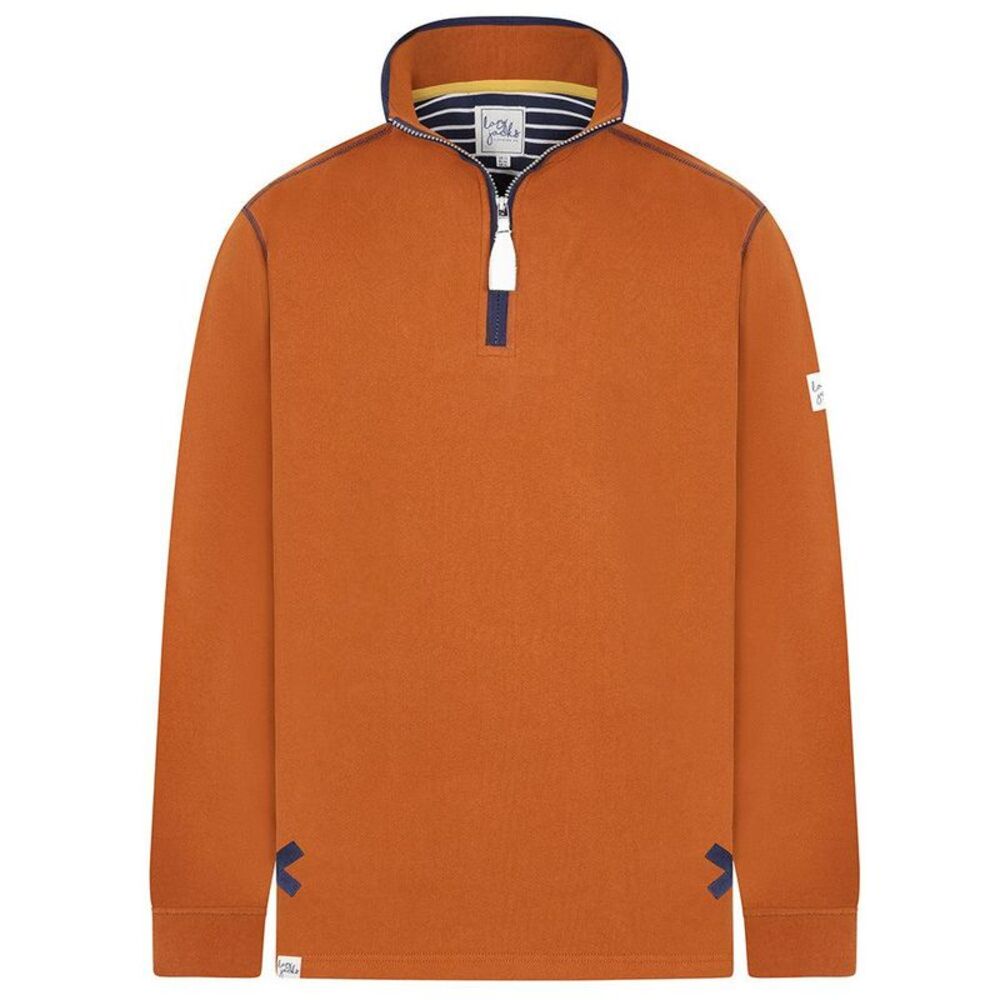 Lazy Jacks Womens/Ladies Quarter Zip Sweatshirt / Orange